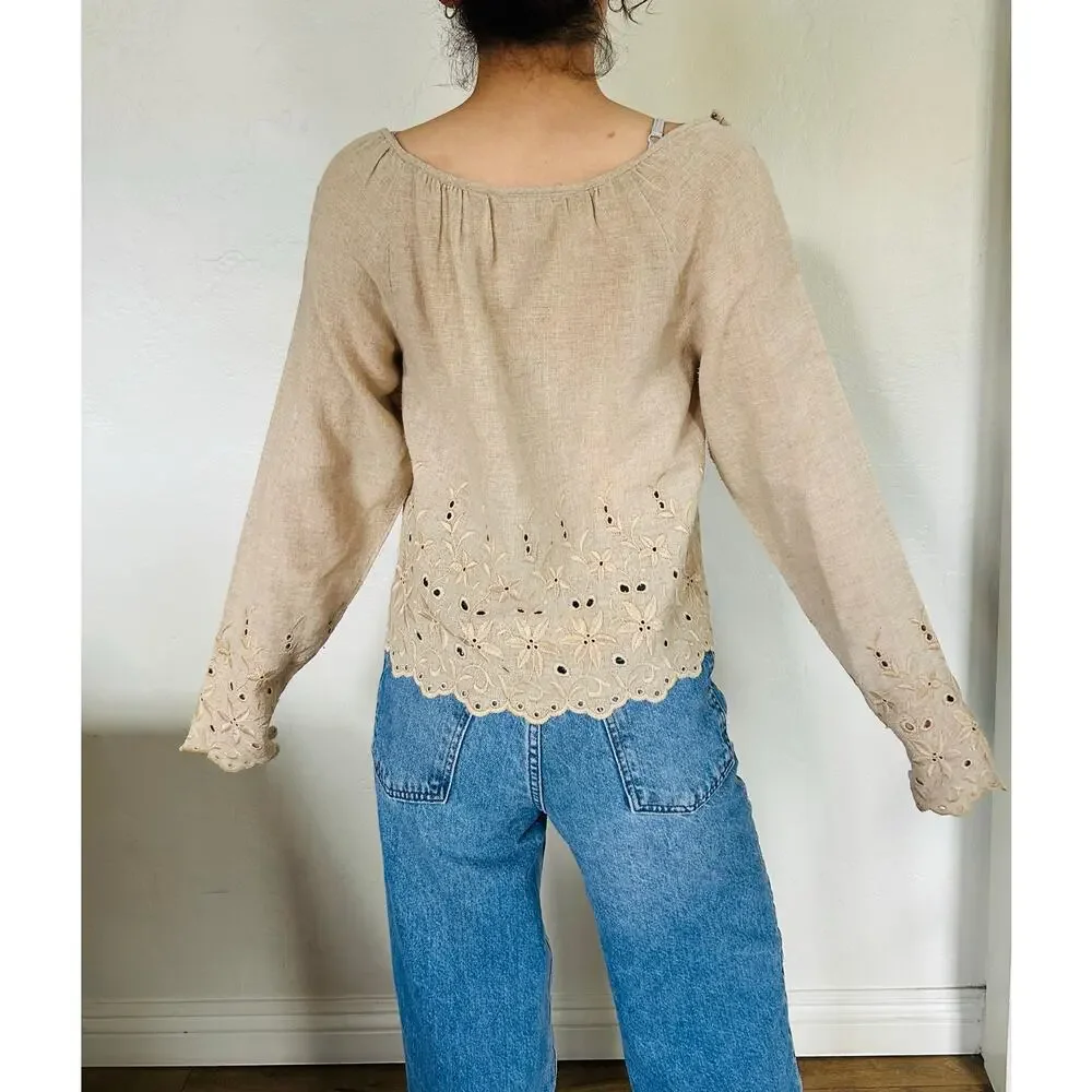 Vintage Bohemian Longsleeve Top